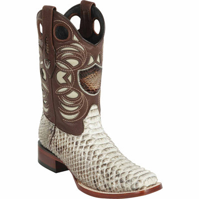 Men's Wild West Python Skin Rodeo Toe Boots 281857 1 28185749-060  - from alligatorwarehouse.com