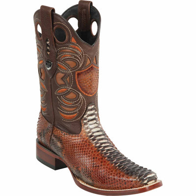 Men's Wild West Python Skin Rodeo Toe Boots 281857 3 28185749-060  - from alligatorwarehouse.com