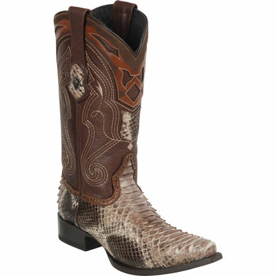 Men's Wild West Python Skin Snip Toe Boots 29457 2 2945749-060  - from alligatorwarehouse.com