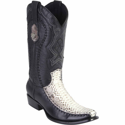 Men's Wild West Python with Deer Dubai Toe Boots 279F57 2 279F5705-060  - from alligatorwarehouse.com