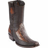 Men's Wild West Python with Deer Dubai Toe Short Boots 279BF57 4 279BF5705-060  - from alligatorwarehouse.com