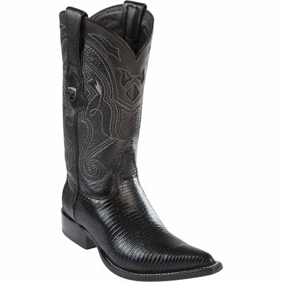 Men's Wild West Ring Lizard Skin 3X Toe Boots 29506 1 2950605-060  - from alligatorwarehouse.com