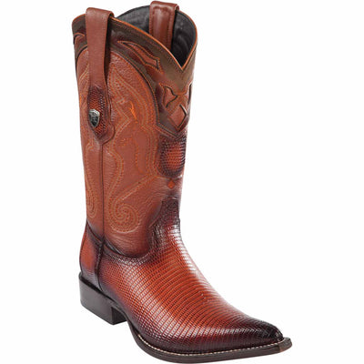 Men's Wild West Ring Lizard Skin 3X Toe Boots 29506 3 2950605-060  - from alligatorwarehouse.com