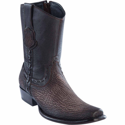Men's Wild West Shark Skin Dubai Toe Short Boots 279B09 3 279B0905-060  - from alligatorwarehouse.com