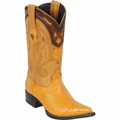 Men's Wild West Smooth Ostrich Skin 3X Toe Boots 29504-A 1 2950402-060  - from alligatorwarehouse.com