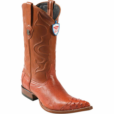 Men's Wild West Smooth Ostrich Skin 3X Toe Boots 29504-A 2 2950402-060  - from alligatorwarehouse.com