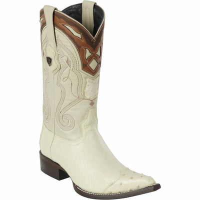 Men's Wild West Smooth Ostrich Skin 3X Toe Boots 29504-A 3 2950402-060  - from alligatorwarehouse.com