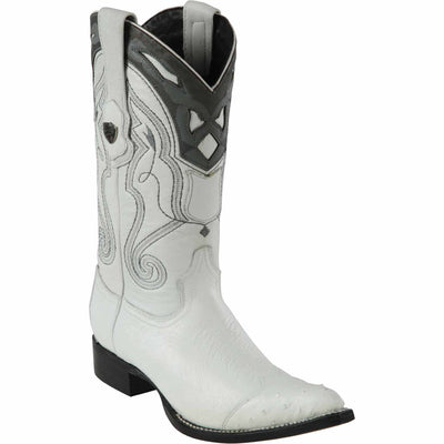 Men's Wild West Smooth Ostrich Skin 3X Toe Boots 29504-B 4 2950407-060  - from alligatorwarehouse.com