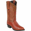 Men's Wild West Smooth Ostrich Skin Yellow Gold J Toe Boots 29904 2 2990402-060  - from alligatorwarehouse.com