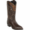 Men's Wild West Smooth Ostrich Skin Yellow Gold J Toe Boots 29904 5 2990402-060  - from alligatorwarehouse.com