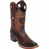 Men's Wild West Smooth Ostrich Skin Rodeo Toe Boots 281897 3 28189705-060  - from alligatorwarehouse.com