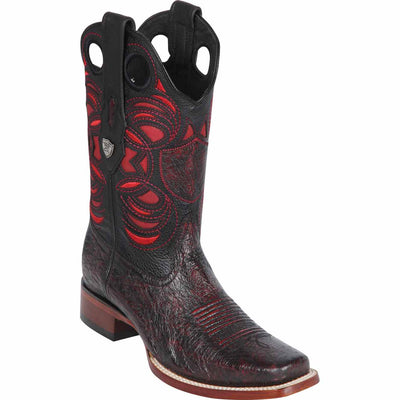 Men's Wild West Smooth Ostrich Skin Rodeo Toe Boots 281897 4 28189705-060  - from alligatorwarehouse.com