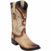 Men's Wild West Smooth Ostrich Skin Snip Toe Boots 29497 2 2949705-060  - from alligatorwarehouse.com