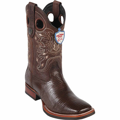Men's Wild West Teju (Lizard) Ranch Toe Boots 282507 2 28250705-060  - from alligatorwarehouse.com