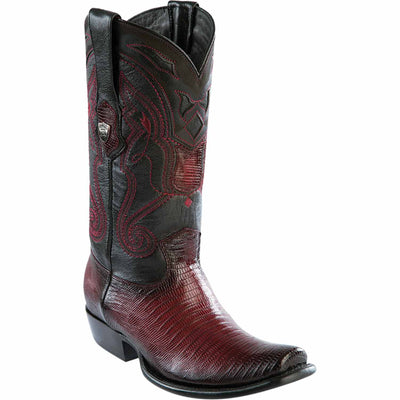 Men's Wild West Teju Lizard Skin Dubai Toe Boots 27907 6 2790705-060  - from alligatorwarehouse.com