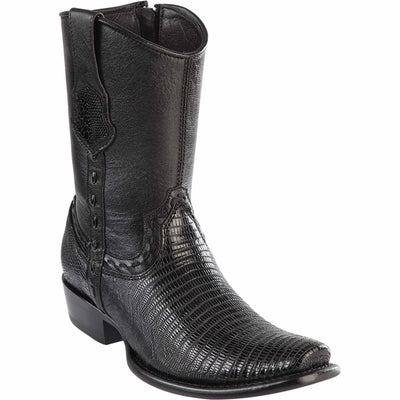 Men's Wild West Teju Lizard Skin Dubai Toe Short Boots 279B07 1 279B0705-060  - from alligatorwarehouse.com