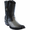 Men's Wild West Teju Lizard Skin Dubai Toe Short Boots 279B07 5 279B0705-060  - from alligatorwarehouse.com