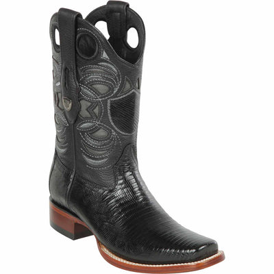 Men's Wild West Teju Lizard Skin Rodeo Toe Boots 281807 1 28180705-060  - from alligatorwarehouse.com