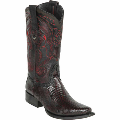 Men's Wild West Teju Lizard Skin Snip Toe Boots 29407 3 2940705-060  - from alligatorwarehouse.com