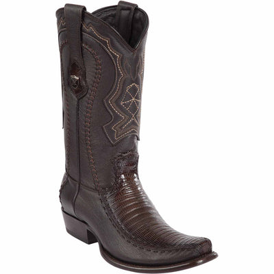 Men's Wild West Teju Lizard with Deer Dubai Toe Boots 279F07 2 279F0705-060  - from alligatorwarehouse.com