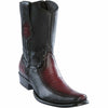 Men's Wild West Teju Lizard with Deer Dubai Toe Short Boots 279BF07 6 279BF0705-060  - from alligatorwarehouse.com
