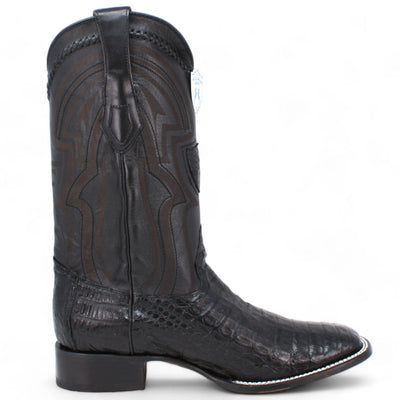 Men's Wild West Caiman Belly Ranch Toe Boots 2824L82 4 2824L8205-060  - from alligatorwarehouse.com