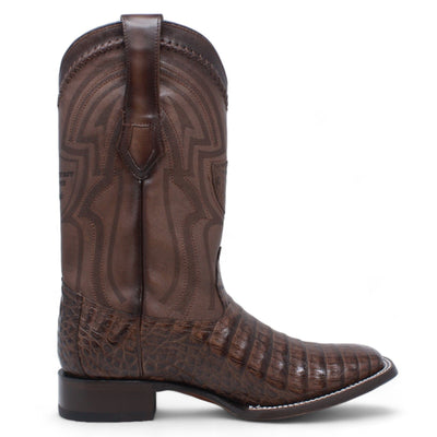 Men's Wild West Caiman Belly Ranch Toe Boots 2824L82 10 2824L8205-060  - from alligatorwarehouse.com