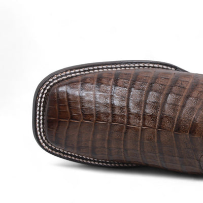 Men's Wild West Caiman Belly Ranch Toe Boots 2824L82 9 2824L8205-060  - from alligatorwarehouse.com