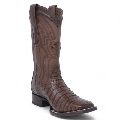 Men's Wild West Caiman Belly Ranch Toe Boots 2824L82 6 2824L8205-060  - from alligatorwarehouse.com