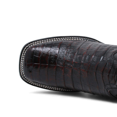 Men's Wild West Caiman Belly Ranch Toe Boots 2824L82 15 2824L8205-060  - from alligatorwarehouse.com