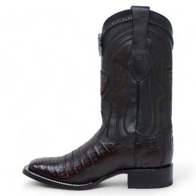 Men's Wild West Caiman Belly Ranch Toe Boots 2824L82 13 2824L8205-060  - from alligatorwarehouse.com
