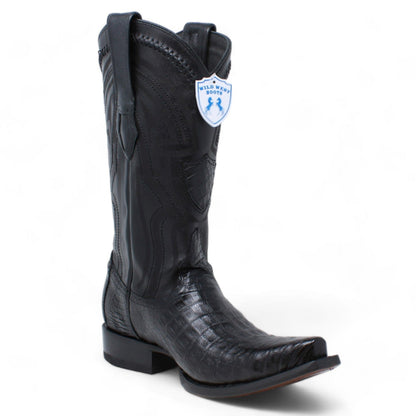 Men's Wild West Caiman Belly Skin Snip Toe Boot 294L8205