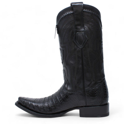 Men's Wild West Caiman Belly Skin Snip Toe Boot 294L8205 5 294L8205-060  - from alligatorwarehouse.com