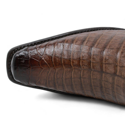 Men's Wild West Caiman Belly Square Toe Boots 277L82 8 277L8205-060  - from alligatorwarehouse.com