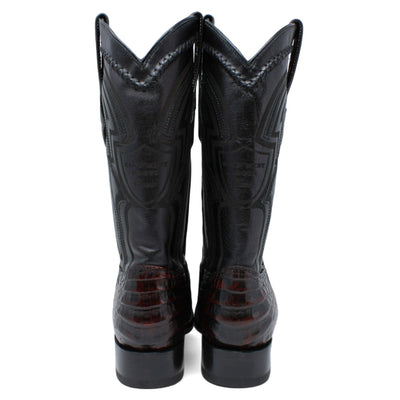 Men's Wild West Caiman Belly Square Toe Boots 277L82 18 277L8205-060  - from alligatorwarehouse.com