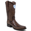 Men's Wild West Caiman Belly with Deer Square Toe Boot 277LF8216 2 277LF8216-060  - from alligatorwarehouse.com