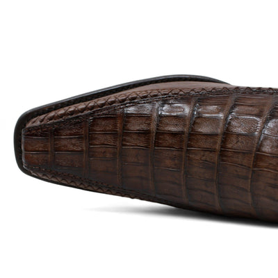 Men's Wild West Caiman Belly with Deer Square Toe Boot 277LF8216 6 277LF8216-060  - from alligatorwarehouse.com