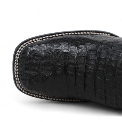 Men's Wild West Caiman Hornback Ranch Toe Boots 2824L02 6 2824L0205-060  - from alligatorwarehouse.com
