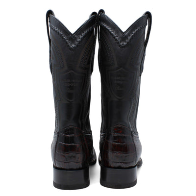 Men's Wild West Caiman Hornback Ranch Toe Boots 2824L02 11 2824L0205-060  - from alligatorwarehouse.com