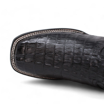 Men's Wild West Caiman Tail Ranch Toe Boots 2824L01 5 2824L0105-060  - from alligatorwarehouse.com