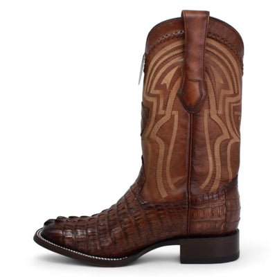 Men's Wild West Caiman Tail Ranch Toe Boots 2824L01 8 2824L0105-060  - from alligatorwarehouse.com
