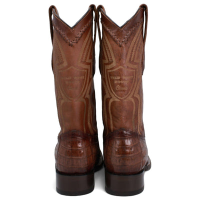 Men's Wild West Caiman Tail Ranch Toe Boots 2824L01 10 2824L0105-060  - from alligatorwarehouse.com
