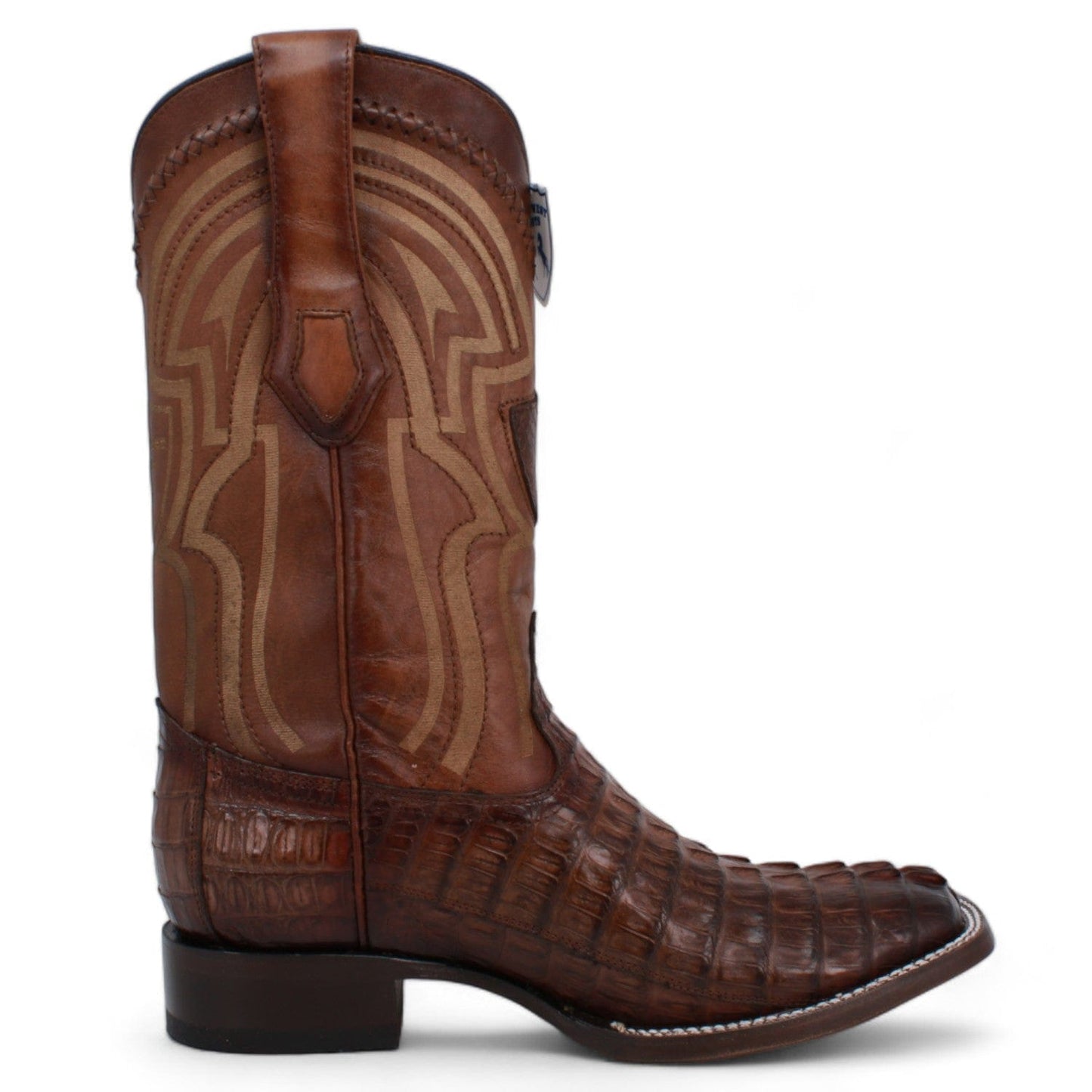 Men's Wild West Caiman Tail Ranch Toe Boots 2824L01