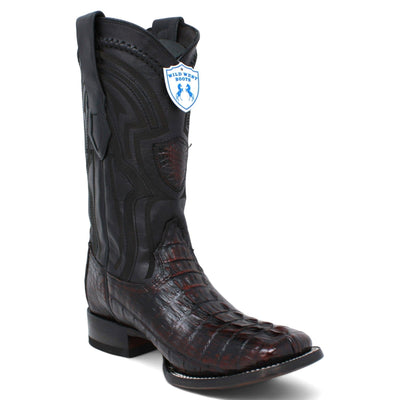 Men's Wild West Caiman Tail Ranch Toe Boots 2824L01 13 2824L0105-060  - from alligatorwarehouse.com