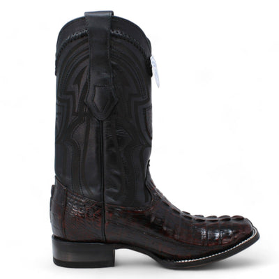 Men's Wild West Caiman Tail Ranch Toe Boots 2824L01 15 2824L0105-060  - from alligatorwarehouse.com