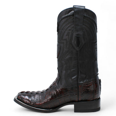 Men's Wild West Caiman Tail Ranch Toe Boots 2824L01 16 2824L0105-060  - from alligatorwarehouse.com