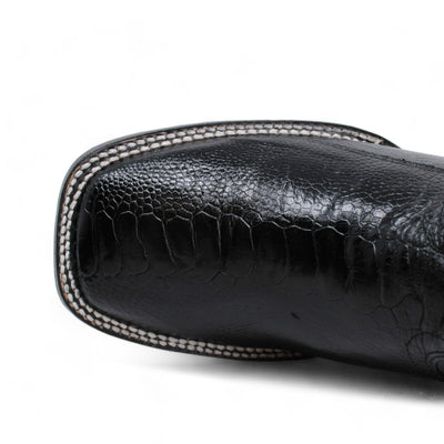 Men's Wild West Ostrich Leg Ranch Toe Boots 2824L05 5 2824L0505-060  - from alligatorwarehouse.com