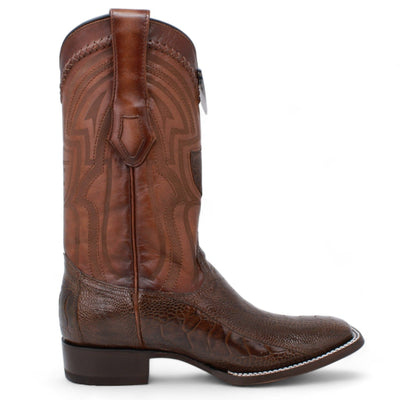 Men's Wild West Ostrich Leg Ranch Toe Boots 2824L05 9 2824L0505-060  - from alligatorwarehouse.com