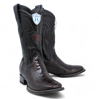 Men's Wild West Ostrich Leg Ranch Toe Boots 2824L05 12 2824L0505-060  - from alligatorwarehouse.com