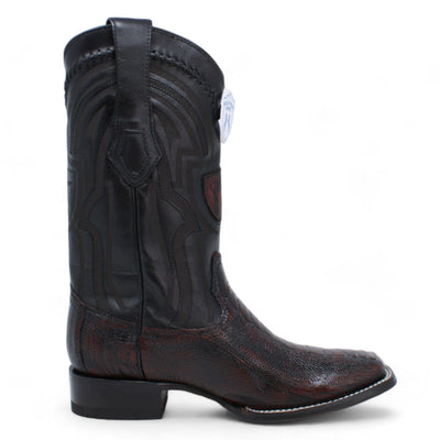 Men's Wild West Ostrich Leg Ranch Toe Boots 2824L05 15 2824L0505-060  - from alligatorwarehouse.com